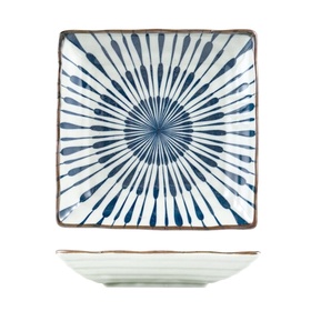 酱有好物 陶瓷盘 水滴四方盘 6.5寸